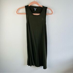 Aerie Olive Sleeveless Tee Shirt Dress Size XS